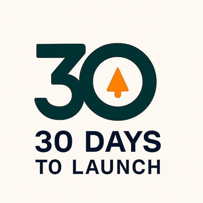 30 Days to Launch Logo
